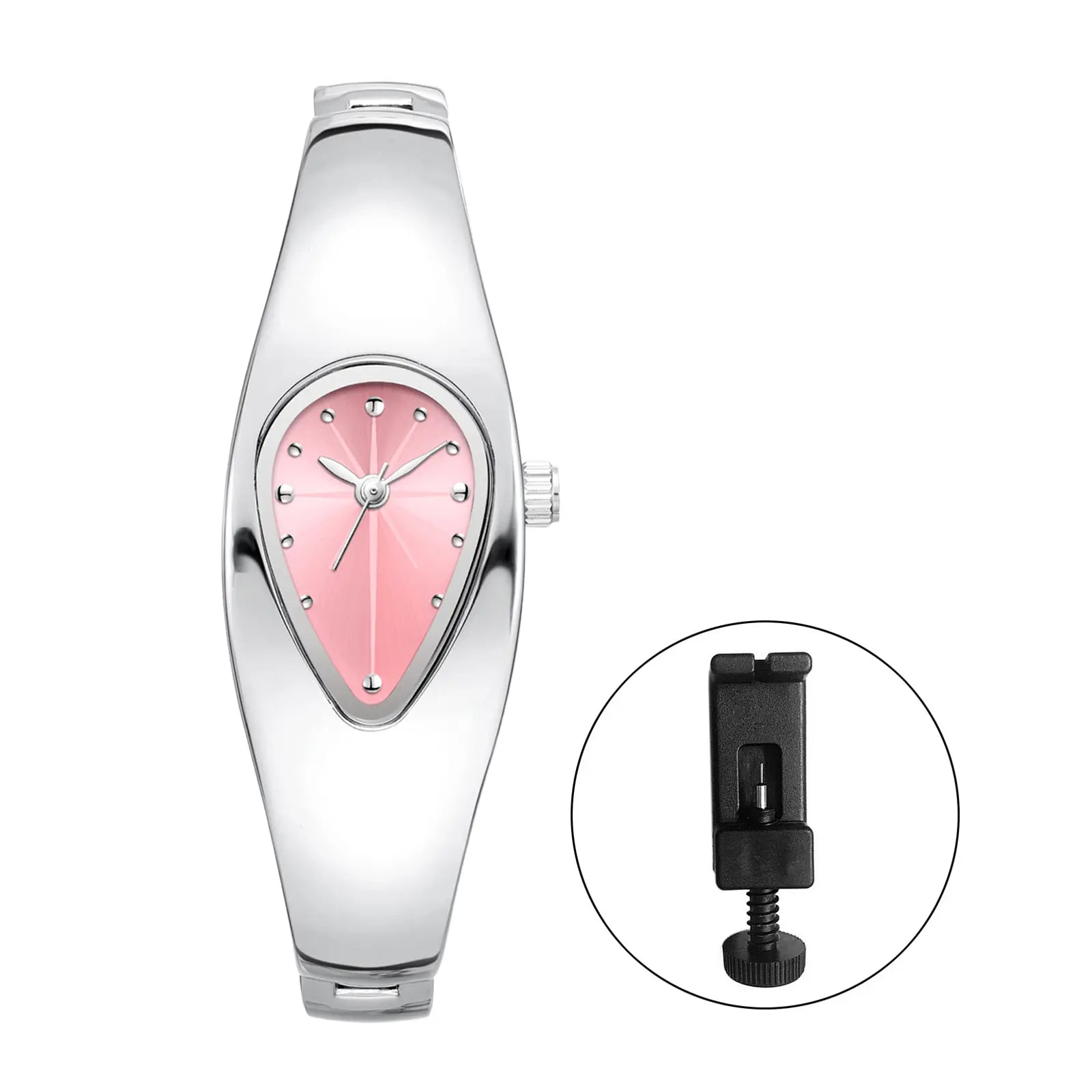 Women's Teardrop Oval Bracelet Watch